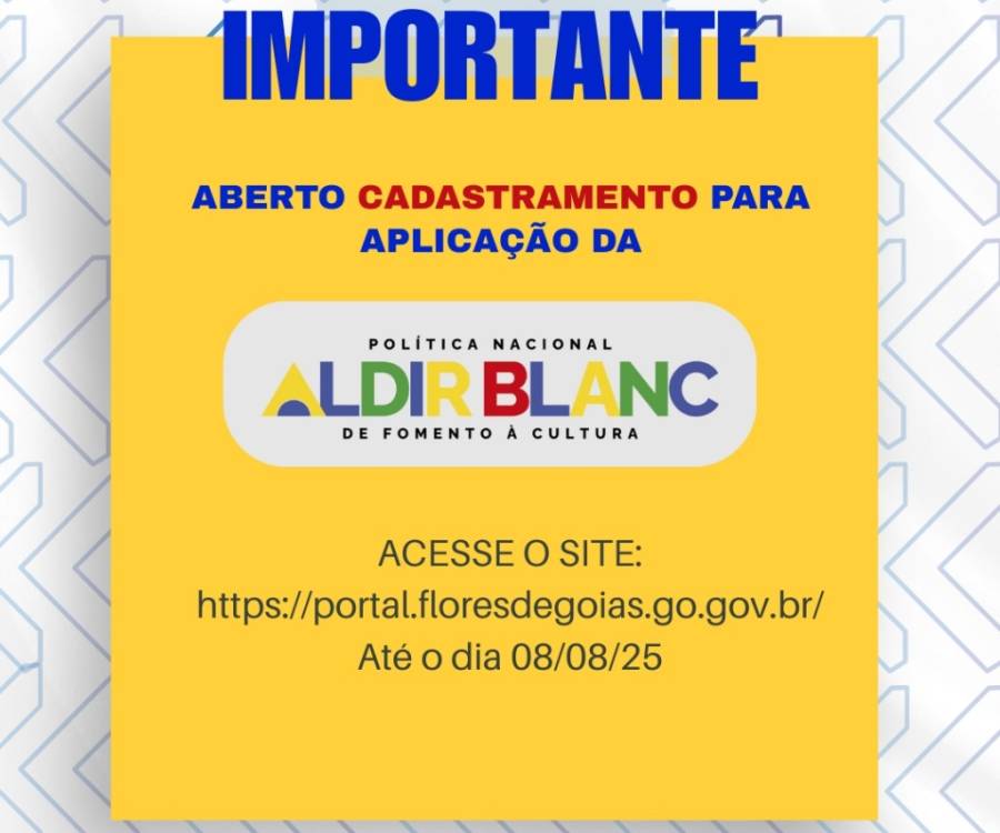 CADASTRAMENTO FLORES DE GOIÁS CICLO 2